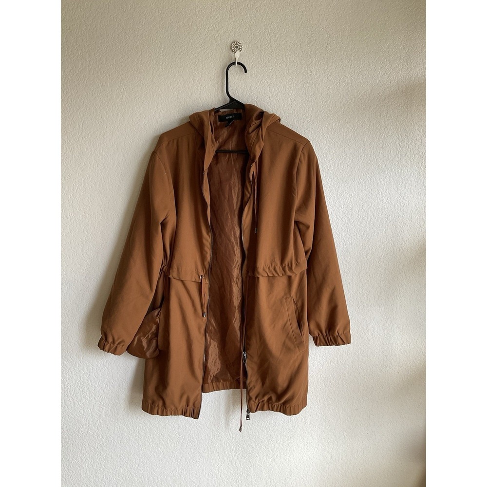 Forever 21 Jacket Women Medium Dusty Orange Long Sleeve Rayon Lightweight